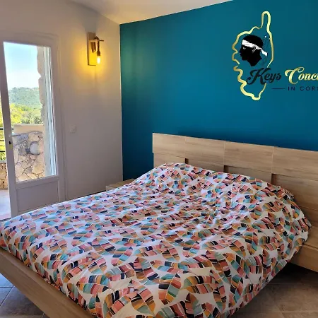 Casa Sognu T5 Piscine Chauffée Vue Mer Cavu 8 Pers