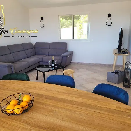 Hébergement de vacances Casa Sognu T5 Piscine Chauffée Vue Mer Cavu 8 Pers